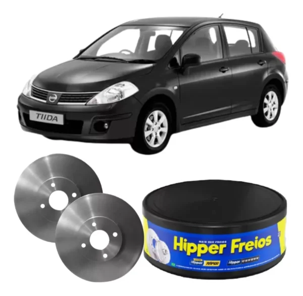 Par Disco Freio Dianteiro Nissan Tiida 1.8 - Imagem 2
